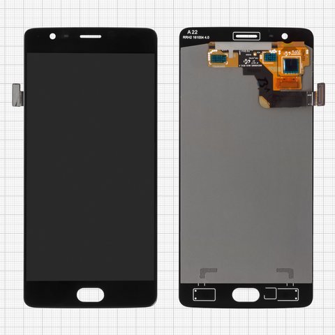 Дисплей для OnePlus 3 A3003, 3T A3010, чорний, без рамки, Original PRC 