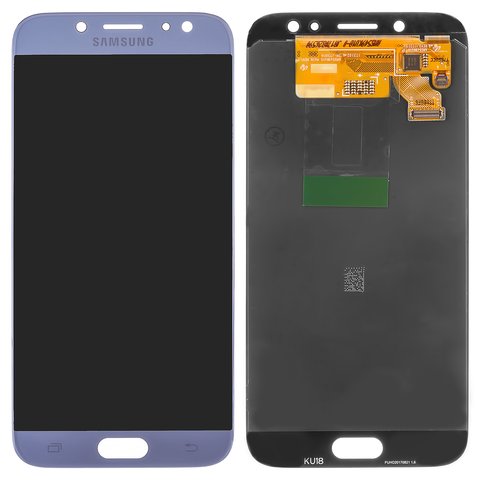 Дисплей для Samsung J730 Galaxy J7 2017 , голубой, без рамки, Original PRC , original glass