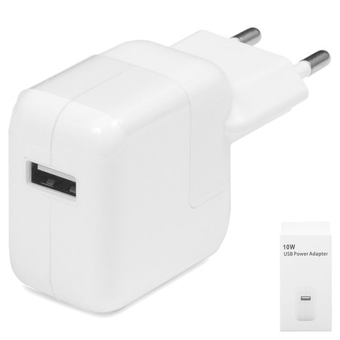 Сетевое зарядное устройство для мобильных телефонов Apple; планшетов Apple, 10,5 Вт, белый, 1 порт