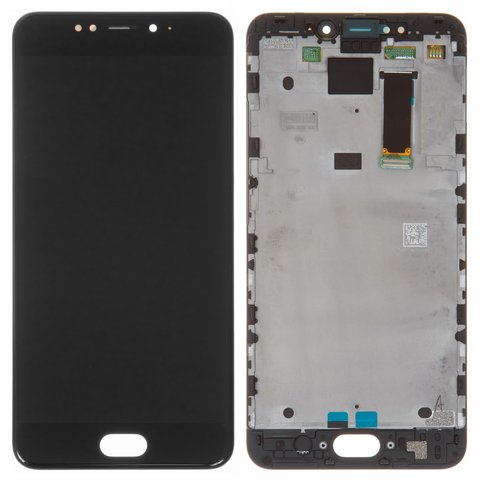Дисплей для Meizu MX6, черный, с рамкой, Original, M685H