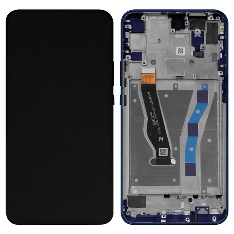 Дисплей для Huawei P Smart Z, синий, с рамкой, Original PRC , sapphire blue