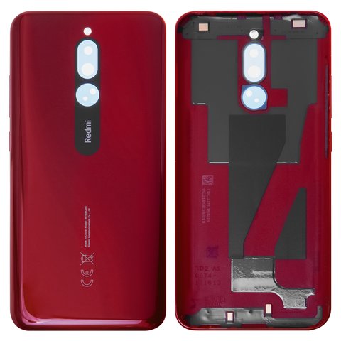 Задняя панель корпуса для Xiaomi Redmi 8, красная, с боковыми кнопками, Original, M1908C3IC, MZB8255IN, M1908C3IG, M1908C3IH