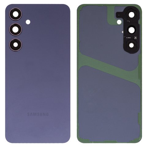 Задняя панель корпуса для Samsung S926 Galaxy S24 Plus, фиолетовая, со стеклом камеры, cobalt violet