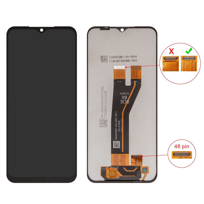 シンバ 　　　CELLTER GALAXY ＆ GALAXY FRAME Дисплей для Samsung A146B Galaxy A14 5G, черный, без рамки
