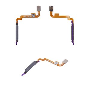 Шлейф для Xiaomi Poco M5s, Redmi Note 10, Redmi Note 10S, для сканера відбитка пальця Touch ID , чорний, High Copy