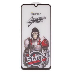 Защитное стекло Gorilla для Samsung A155 Galaxy A15, M346 Galaxy M34, совместимо с чехлом, Full Glue, Anti Static, черный