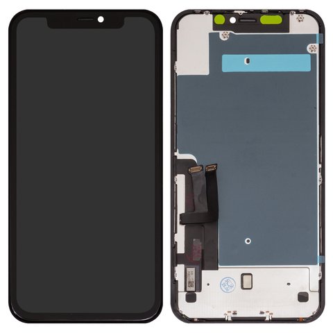 Дисплей для iPhone 11, черный, с рамкой, Copy, TFT , ZY, LTPS HD+