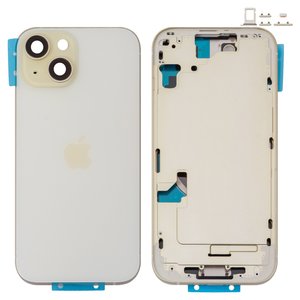 Корпус для iPhone 15, жовтий, з тримачем SIM карти, з боковими кнопками, Original PRC , EU version