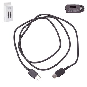 USB кабель EP DG977, 2xUSB тип C, 100 см, 5 А, чорний, service pack box
