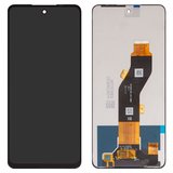 Дисплей для Tecno Pop 8, Spark 20 (KJ5), Spark 20C (BG7), Spark Go (2024) (BG6); Infinix Hot 40i (X6528B), Smart 8 (X6525), черный, без рамки, Оригинал (переклеено стекло), BV066G3M-L0A-XM00