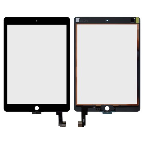 Touchscreen compatible with iPad Air 2, black 