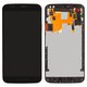 LCD compatible with Motorola XT1572 Moto X Style, (black, with frame, Original (PRC))
