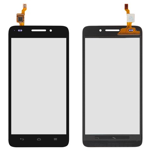 Touchscreen compatible with Huawei G620S, black 