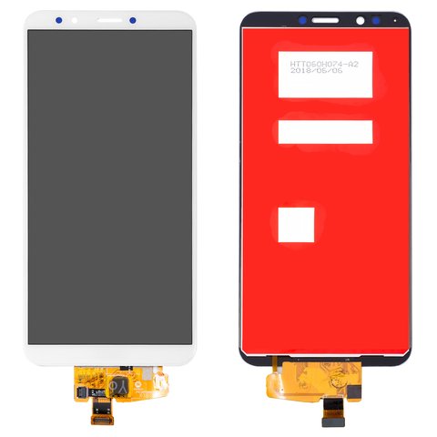 Pantalla LCD puede usarse con Huawei Honor 7C Pro 5,99", Y7 2018 , Y7 Prime 2018 , blanco, sin marco, Original PRC 