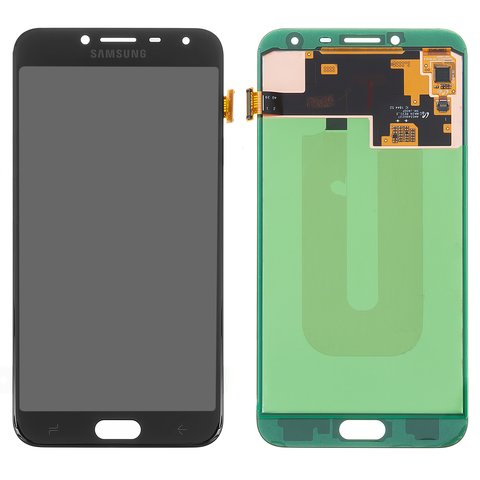 LCD compatible with Samsung J400 Galaxy J4 2018 , black, without frame, Original, service pack, original glass  #GH97 21915A