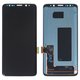 LCD compatible with Samsung G960 Galaxy S9, (black, without frame, original (change glass) )
