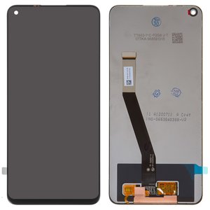 LCD compatible with Xiaomi Redmi 10X 4G, Redmi Note 9, black, without frame, Original PRC , M2003J15SC, M2003J15SG, M2003J15SS 