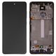Pantalla LCD puede usarse con Samsung A525 Galaxy A52, A526 Galaxy A52 5G, negro, con marco, Original (PRC)