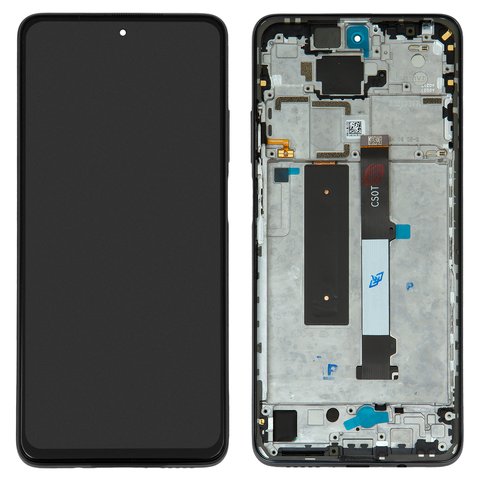 LCD compatible with Xiaomi Mi 10T Lite, black, with frame, Original PRC  