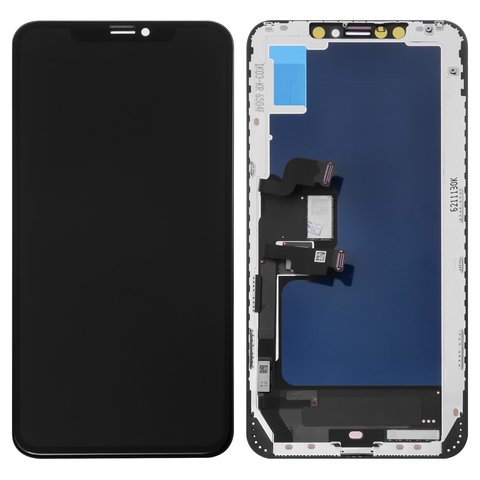 LCD compatible with iPhone XS Max, black, with frame, AAA, TFT , YOUDA 