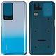 Housing Back Cover compatible with Xiaomi Redmi 10 (2021), Redmi 10 (2022), (blue, 21061119AG, 21061119DG, sea blue)