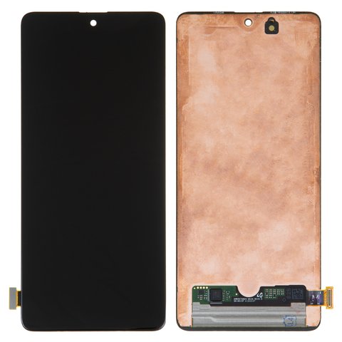 LCD compatible with Samsung M515 Galaxy M51, black, without frame, original change glass 