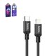 USB Cable Hoco X14, (USB type C, Lightning, 100 cm, 20 W, 3 A, black) #6931474752192
