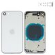Housing compatible with iPhone SE 2020, (white, with SIM card holders, with side buttons)