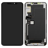 Pantalla LCD puede usarse con iPhone 11 Pro Max, negro, con marco, AAA, (TFT), ZY LTPS FHD