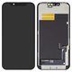 LCD compatible with iPhone 13, (black, with frame, HC, (OLED), SL OEM hard)
