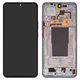 LCD compatible with Xiaomi 12T, 12T Pro, (dark blue, with frame, Original (PRC), 22081212UG, 22081212G, 22071212AG)