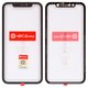 Housing Glass G+OCA PRO compatible with iPhone XR, (with OCA film, with frames, black)