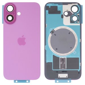 Housing Back Cover compatible with iPhone 16, purple, with camera lens, Original PRC , ultramarine 