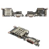 Cable flex puede usarse con Oppo Reno13 F 4G (CPH2701), del conector de carga, con componentes, Original (PRC), placa del cargador