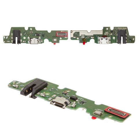 Flat Cable compatible with Infinix Hot 10 Play X688C , Hot 11 Play, Hot 9 Play X680 , headphone connector, charge connector, with microphone, with components, High Copy, charging board 