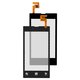 Touchscreen compatible with Nokia 520 Lumia, 525 Lumia, (Copy, black)