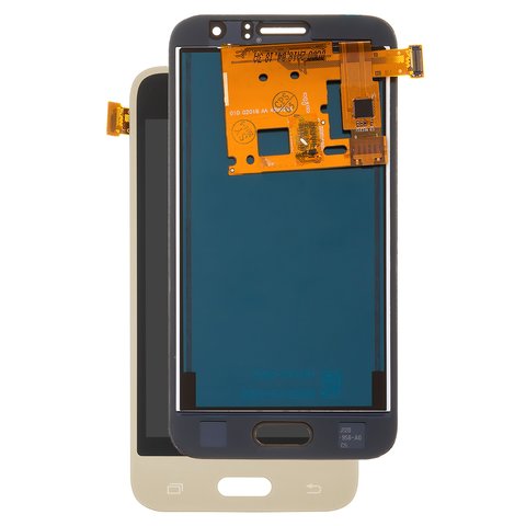 LCD compatible with Samsung J120 Galaxy J1 2016 , golden, without adjustment of light, without frame, Copy, TFT  