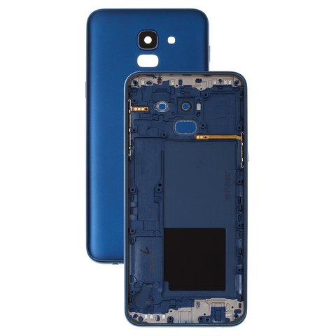 Housing Back Cover compatible with Samsung J600F Galaxy J6, dark blue 