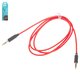 AUX Cable Hoco UPA11, (TRS 3.5 mm, 100 cm, red, TRS 3.5 mm to TRS 3.5 mm, silicone) #6957531079309