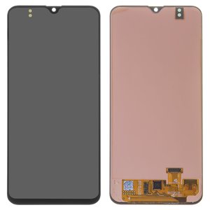 LCD compatible with Samsung A205 Galaxy A20, A205F DS Galaxy A20, M107F DS Galaxy M10s, black, without frame, original change glass 