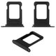 SIM Card Holder compatible with iPhone 13, (black, double SIM)