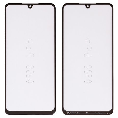 Housing Glass G+OCA PRO compatible with Samsung A336 Galaxy A33 5G, with OCA film, black 