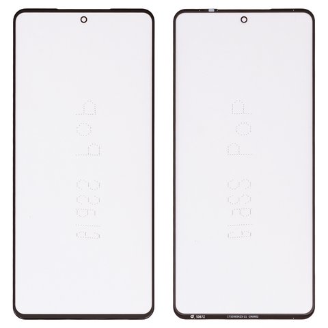 Housing Glass G+OCA PRO compatible with Samsung M556 Galaxy M55, with OCA film, black 