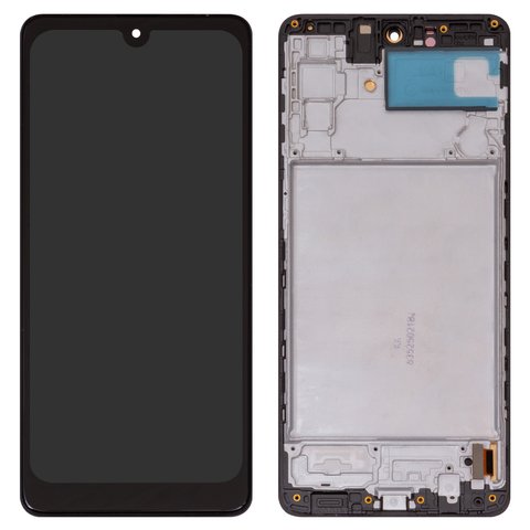 LCD compatible with Samsung M515 Galaxy M51, black, with frame, High Copy, with wide edge, OLED  