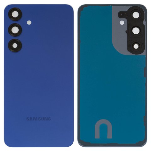 Housing Back Cover compatible with Samsung S936 Galaxy S25 Plus, dark blue, with component, with camera lens, Original PRC , navy 
