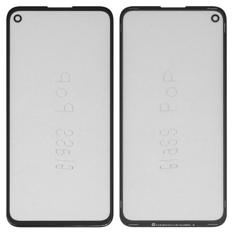 Housing Glass G+OCA PRO compatible with Google Pixel 4a, with OCA film, black 