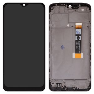 LCD compatible with Oppo A12, A12s, A5s, black, with frame, High Copy, with black cable, CPH1909, CPH1920, CPH1912, CPH2083, CPH2077, FPC HTF062H111 A0 