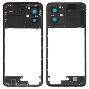 Housing Middle Part compatible with Motorola Moto G54, dark blue 