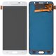 Pantalla LCD puede usarse con Samsung J710 Galaxy J7 (2016), blanco, con ajuste de brillo, Best copy, sin marco, Copy, (TFT)