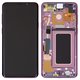 Pantalla LCD puede usarse con Samsung G965 Galaxy S9 Plus, morado, con marco, Original (PRC), lilac Purple, original glass